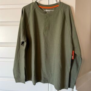 Olive Green Henley Shirt